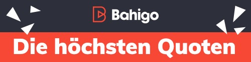 Bahigo Banner mit auffälligem roten Hintergrund und dem Text Die höchsten Quoten
